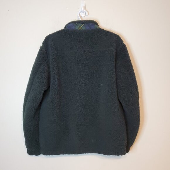 Uniqlo x JW Anderson oversized deep pile fleece jacket green size S - Picture 2 of 5